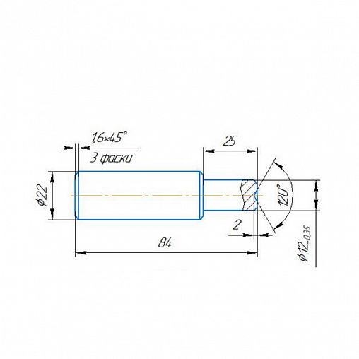 Петля гаражная с шаром Секрет ПГ-22, 22 x 120 мм, пакет фото