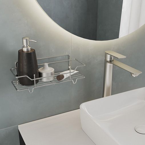 Полка в ванную Milardo Grid, хром фото