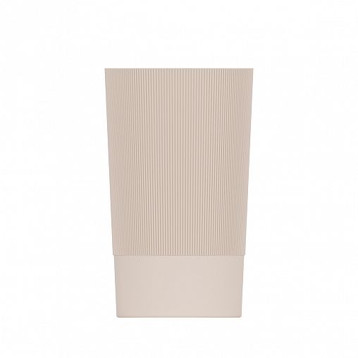 Ваза для цветов под срезку Альтернатива Версаль, пластиковая, 34 см, бежевый фото