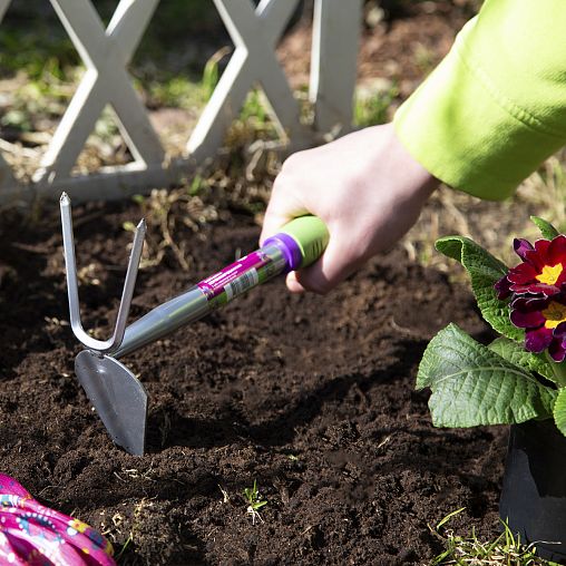 Мотыжка двойная Don Gazon, 2 зуба, 310 мм фото