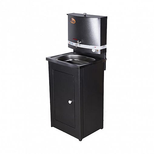 Комплект дачный Вихрь Люкс (наливной умывальник электрический, 17 л, тумба), серебряный фото