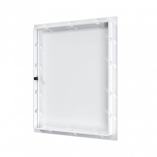 Люк-дверца ревизионная Evecs L2530N, ABS-пластик, нажимная, с фланцем 250 x 300 мм, 275 x 325 мм фото