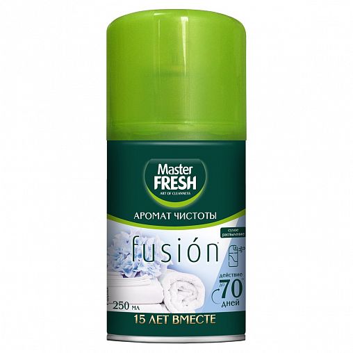 Сменный баллон освежителя воздуха Master Fresh Fusion Аромат чистоты, 250 мл фото