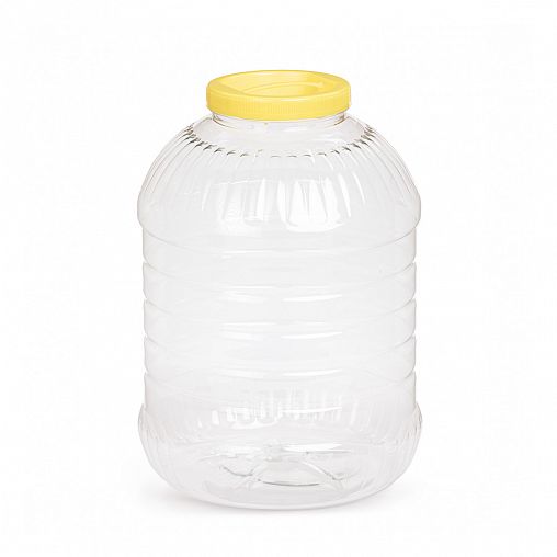 Банка для сыпучих продуктов ПЭТ Альтернатива, с крышкой и ручкой, 10 л, микс фото