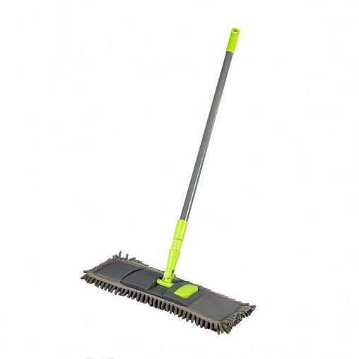 Швабра для пола Рыжий кот MopM4, насадка из микрофибра, серая фото