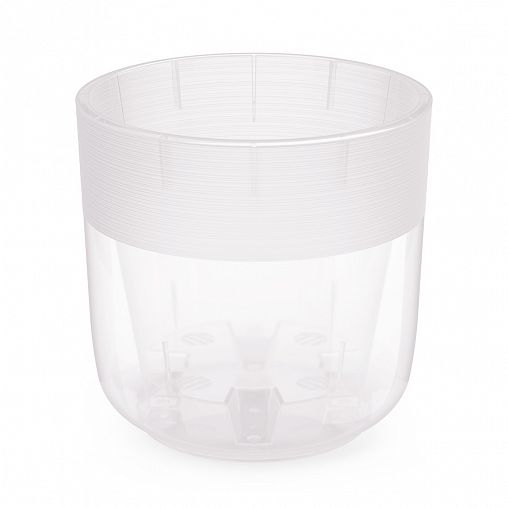 Горшок для цветов Альтернатива Линель, с автополивом, 6 л, прозрачный фото