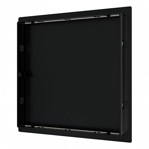 Люк-дверца ревизионная Evecs L1520N black, нажимная, с фланцем 200 x 200 мм, 224 x 224 мм фото