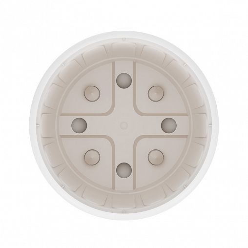 Горшок для цветов Альтернатива Дионис, с поддоном, 2,6 л, белый фото