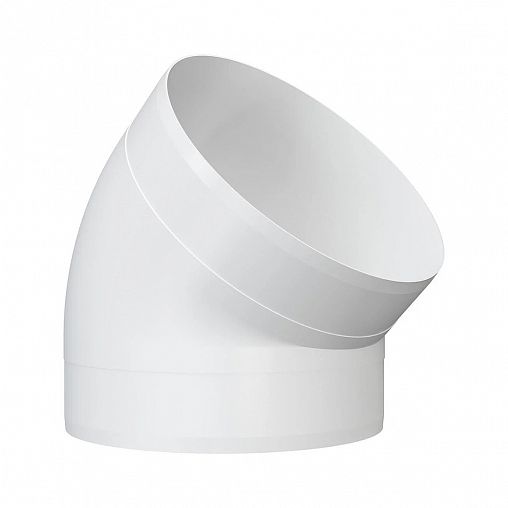 Колено круглое Era 16ККП, 45 градусов, пластик, d 160 мм фото
