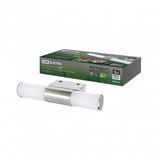 Светильник светодиодный настенный Tdm Electric CH-П Камбрия-2, 5 Вт, 4000 К, IP44, хром фото