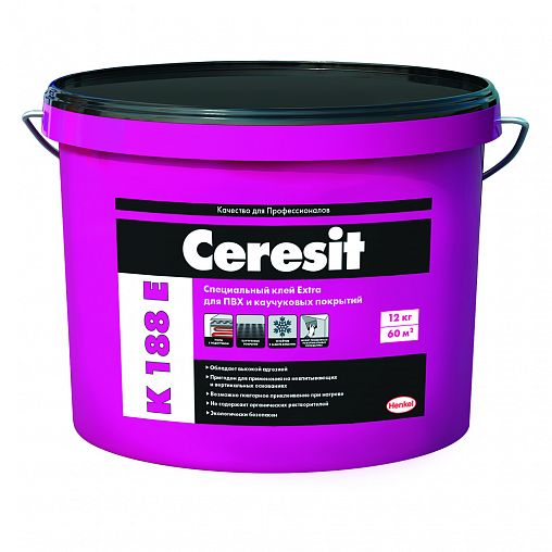 Клей для ПВХ Церезит (Ceresit) K 188E Extra, 12 кг фото