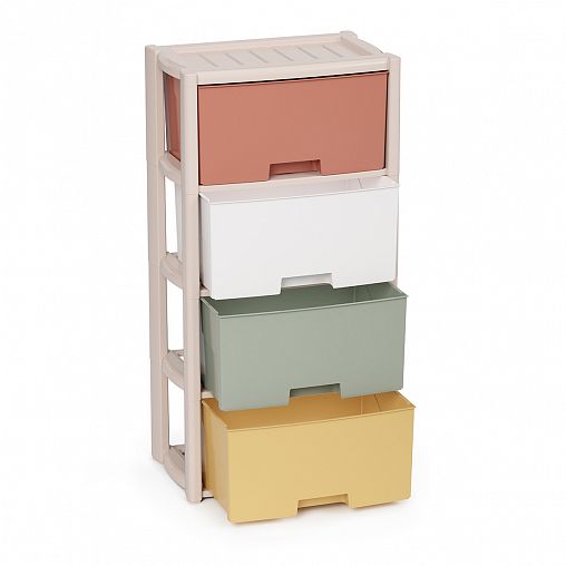 Комод четырехсекционный Альтернатива Колорит, 47,5 x 30 x 94 см фото