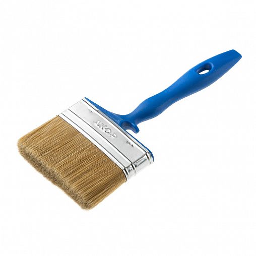 Кисть плоская для лаков Акор Мастер, искусственная щетина, пластиковая ручка, 100 x 17 мм фото