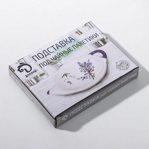 Подставка для чайного пакетика Доляна Зайка, 12 х 8,4 х 1,5 см фото