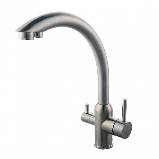 Смеситель для кухни Fashun A54309-A, с подключением к фильтру, сатин фото