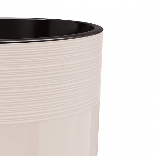 Горшок для цветов Альтернатива Линель, с автополивом, 6 л, бежевый фото