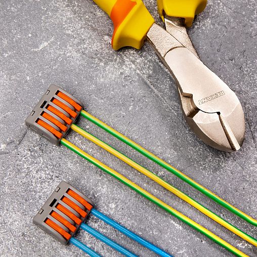 Клемма универсальная Rexant СМК 222-415, 5-проводная, 0,08 - 2,5/4 мм², серая, 5 шт фото