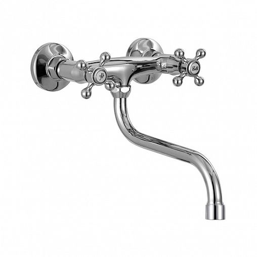 Смеситель для кухни настенный Fashun A4608, хром фото