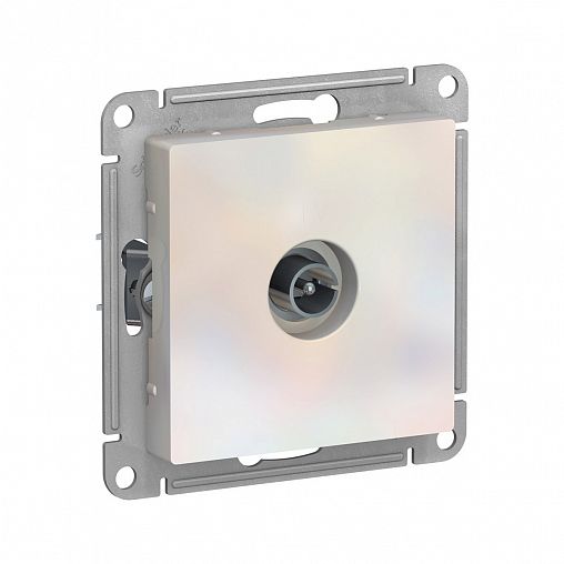 Розетка ТВ Systeme (Schneider) Electric Atlasdesign встраиваемая, жемчуг фото