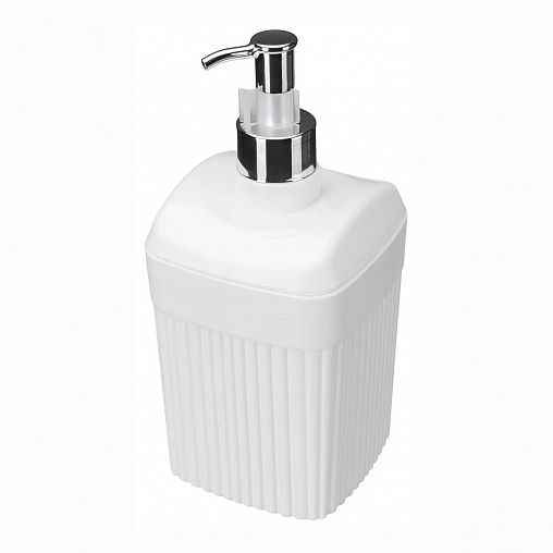 Диспенсер для жидкого мыла Econova Velvet, 90 x 90 x 187 мм, 0,65 л, белый фото