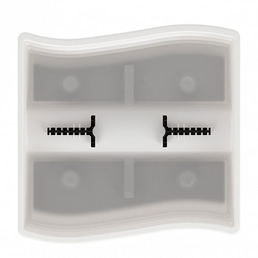 Кашпо Альтернатива Жемчужина, на перила, 29,5 x 28,5 x 20 см, белое фото