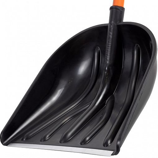Лопата для уборки снега Cycle Купец Standart, с металлическим черенком, 410 x 460 мм фото