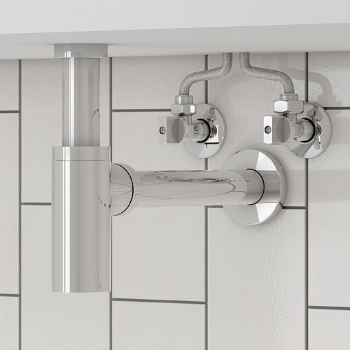 Кран шаровой IDDIS, угловой с наружной резьбой 1/2" x 3/4", бабочка, с отражателем фото