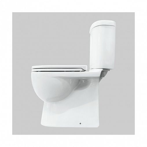 Унитаз напольный ободковый Sanita Luxe Art Comfort, 63,5 x 37 x 77 см, белый фото