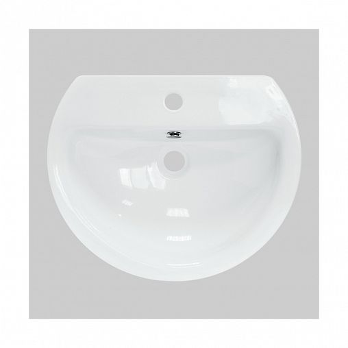 Раковина Sanita Luxe Best 55 ВКС, 55,5 x 44,5 x 17,5 см, белая фото