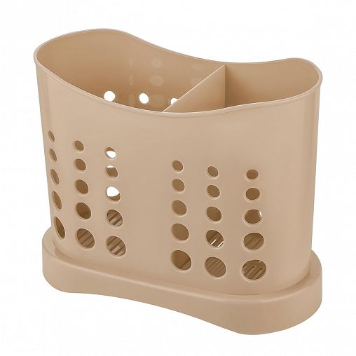 Сушилка для столовых приборов Plast Team Stockholm, 16,8 x 8,4 x 13,3 см, шоколадный мокко фото