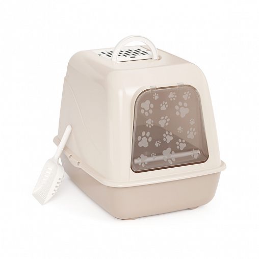 Лоток для животных Альтернатива, закрытый, бежевый фото