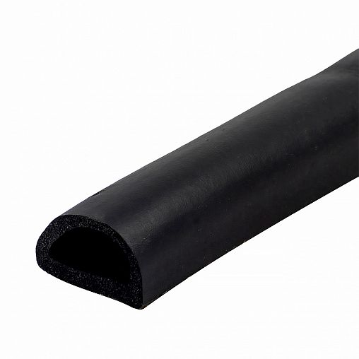 Уплотнитель промышленный D-профиль Tech-Top, 21 x 15 мм, бухта 50 м, черный фото Уплотнитель промышленный D-профиль Tech-Top, 21 x 15 мм, бухта 50 м, черный фото