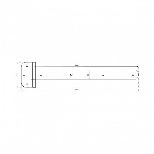 Петля-стрела Секрет ПС-300, серебро фото