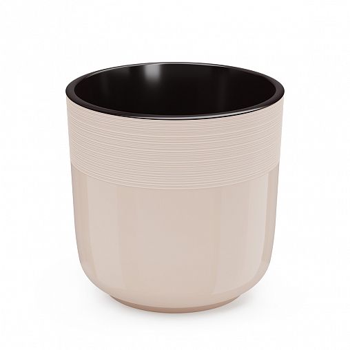 Горшок для цветов Альтернатива Линель, с автополивом, 4,5 л, бежевый фото