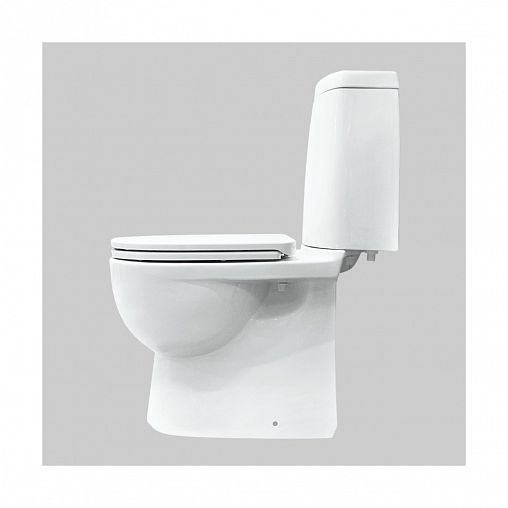 Унитаз напольный ободковый Sanita Luxe Fest Comfort, 63 x 34,5 x 81,5 см, белый фото