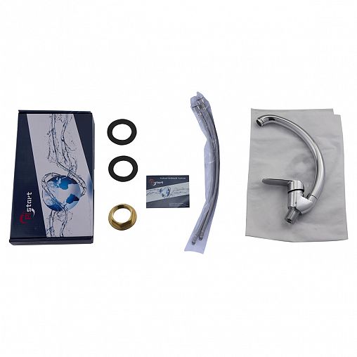 Смеситель для кухни PLStart PD41082, хром фото