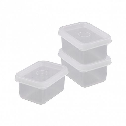 Контейнер для хранения Мультидом, с крышкой, 70 мл, 3 шт фото