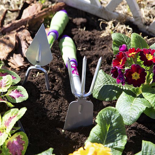 Мотыжка двойная Don Gazon, 2 зуба, 310 мм фото