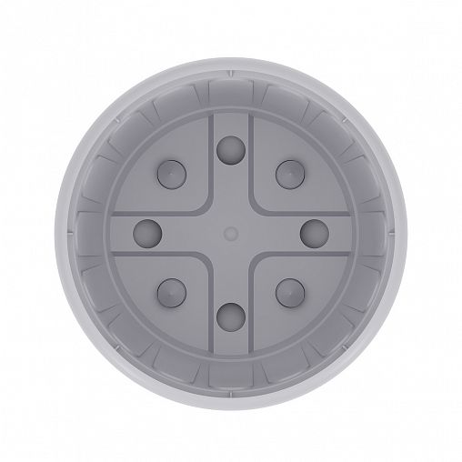 Горшок для цветов Альтернатива Дионис, с поддоном, 3,6 л, серый фото