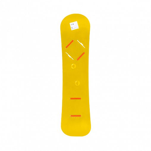 Сноуборд детский Олимпик, с облегченными креплениями, желтый фото