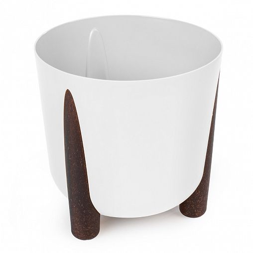 Горшок-кашпо Альтернатива Жардин, на ножках, 21 л, белый фото Горшок-кашпо Альтернатива Жардин, на ножках, 21 л, белый фото