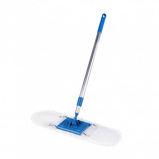 Швабра для пола Рыжий кот MopM7 насадка из микрофибры, алюминиевая телескопическая ручка фото
