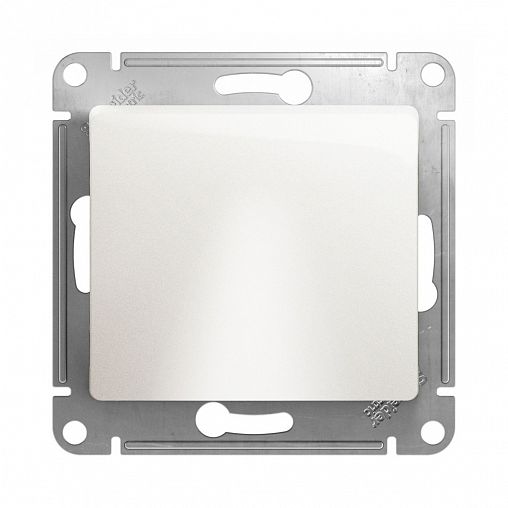 Вывод кабеля встраиваемый Systeme Electric Glossa, IP20, перламутр фото