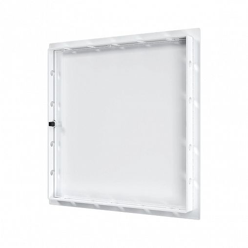 Люк-дверца ревизионная Evecs L3030N, ABS-пластик, нажимная, с фланцем 300 x 300 мм, 327 x 327 мм фото