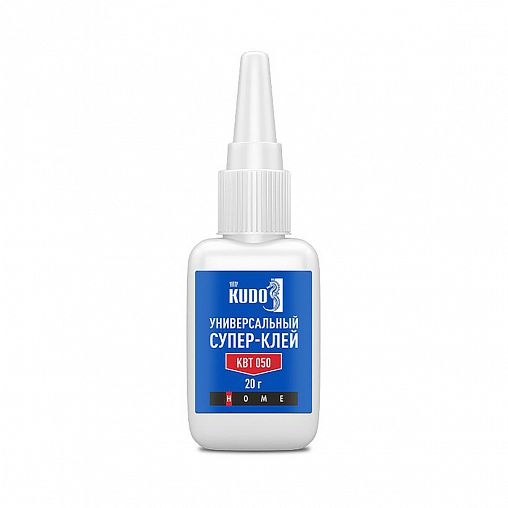 Супер-клей универсальный Kudo KBT-050, 20 г, прозрачный фото