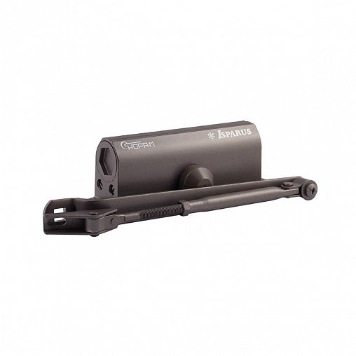 Доводчик дверной Нора-М 420 Isparus, для дверей 40 - 90 кг, графит фото