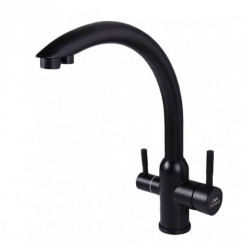 Смеситель для кухни Fashun A54309-7A, с подключением к фильтру, черный фото