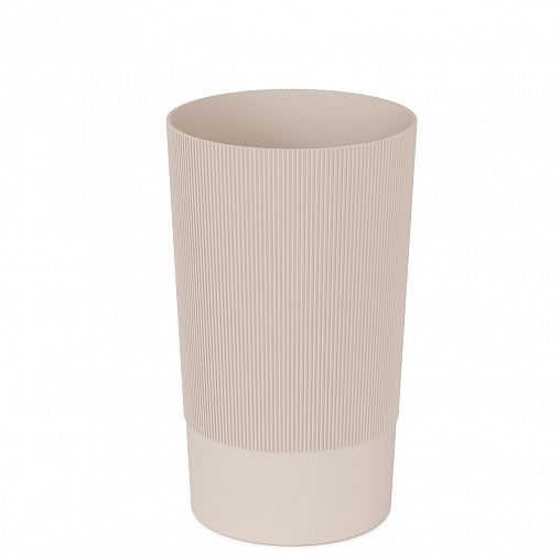 Ваза для цветов под срезку Альтернатива Версаль, пластиковая, 34 см, бежевый фото
