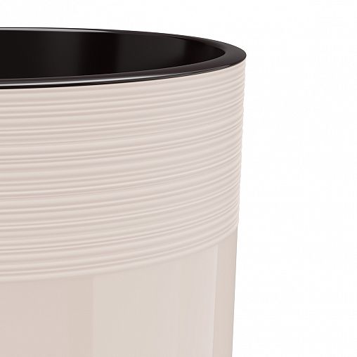 Горшок для цветов Альтернатива Линель, с автополивом, 2,7 л, бежевый фото