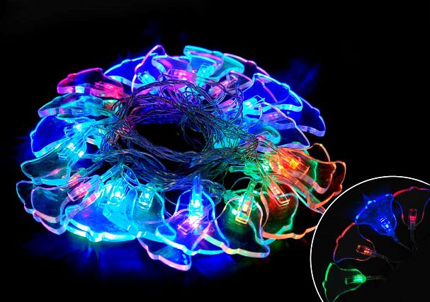 Гирлянда светодиодная Волшебная страна Колокольчики 3 м, многоцветная, 8 режимов фото